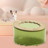 Maxbell Hamster Sand Bath Toilet Bath House Bathtub for Squirrels Mice Chinchilla green