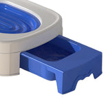Maxbell Cat Litter Tray Cat Toilet Training Litter Pan Portable Cats Litter Box Blue