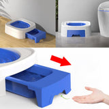 Maxbell Cat Litter Tray Cat Toilet Training Litter Pan Portable Cats Litter Box Blue