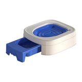 Maxbell Cat Litter Tray Cat Toilet Training Litter Pan Portable Cats Litter Box Blue