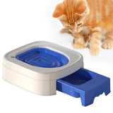 Maxbell Cat Litter Tray Cat Toilet Training Litter Pan Portable Cats Litter Box Blue