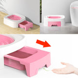 Maxbell Cat Litter Tray Cat Toilet Training Litter Pan Portable Cats Litter Box Pink