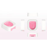 Maxbell Cat Litter Tray Cat Toilet Training Litter Pan Portable Cats Litter Box Pink