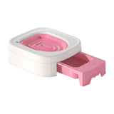 Maxbell Cat Litter Tray Cat Toilet Training Litter Pan Portable Cats Litter Box Pink