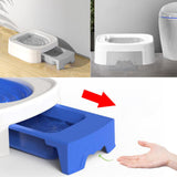 Maxbell Cat Litter Tray Cat Toilet Training Litter Pan Portable Cats Litter Box Grey