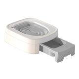 Maxbell Cat Litter Tray Cat Toilet Training Litter Pan Portable Cats Litter Box Grey