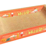 Maxbell Durable Cat Scratch Board Scratch Board Couch Bed for Kitty Training Kitten Red