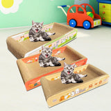 Maxbell Durable Cat Scratch Board Scratch Board Couch Bed for Kitty Training Kitten Red
