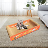 Maxbell Durable Cat Scratch Board Scratch Board Couch Bed for Kitty Training Kitten Red