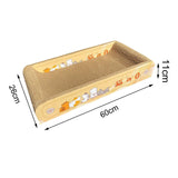 Maxbell Durable Cat Scratch Board Scratch Board Couch Bed for Kitty Training Kitten Yellow