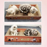 Maxbell Durable Cat Scratch Board Scratch Board Couch Bed for Kitty Training Kitten Yellow