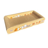 Maxbell Durable Cat Scratch Board Scratch Board Couch Bed for Kitty Training Kitten Yellow