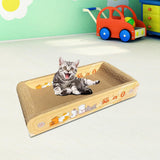Maxbell Durable Cat Scratch Board Scratch Board Couch Bed for Kitty Training Kitten Yellow