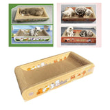 Maxbell Durable Cat Scratch Board Scratch Board Couch Bed for Kitty Training Kitten Yellow