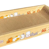 Maxbell Durable Cat Scratch Board Scratch Board Couch Bed for Kitty Training Kitten Yellow