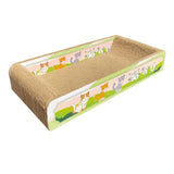 Maxbell Durable Cat Scratch Board Scratch Board Couch Bed for Kitty Training Kitten Green