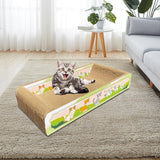 Maxbell Durable Cat Scratch Board Scratch Board Couch Bed for Kitty Training Kitten Green