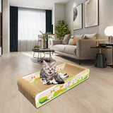 Maxbell Durable Cat Scratch Board Scratch Board Couch Bed for Kitty Training Kitten Green