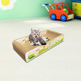 Maxbell Durable Cat Scratch Board Scratch Board Couch Bed for Kitty Training Kitten Green