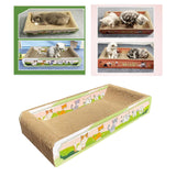 Maxbell Durable Cat Scratch Board Scratch Board Couch Bed for Kitty Training Kitten Green
