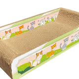 Maxbell Durable Cat Scratch Board Scratch Board Couch Bed for Kitty Training Kitten Green