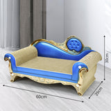 Maxbell Cat Scratch Pad Lounge Bed Cat Sofa Pet Bed for Kitty Rest Protect Furniture 60cmx29cmx30cm Blue