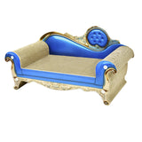 Maxbell Cat Scratch Pad Lounge Bed Cat Sofa Pet Bed for Kitty Rest Protect Furniture 60cmx29cmx30cm Blue