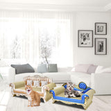 Maxbell Cat Scratch Pad Lounge Bed Cat Sofa Pet Bed for Kitty Rest Protect Furniture 70cmx28cmx31cm White