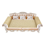 Maxbell Cat Scratch Pad Lounge Bed Cat Sofa Pet Bed for Kitty Rest Protect Furniture 70cmx28cmx31cm White