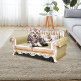 Maxbell Cat Scratch Pad Lounge Bed Cat Sofa Pet Bed for Kitty Rest Protect Furniture 70cmx28cmx31cm White