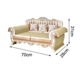 Maxbell Cat Scratch Pad Lounge Bed Cat Sofa Pet Bed for Kitty Rest Protect Furniture 70cmx28cmx31cm White