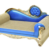 Maxbell Cat Scratch Pad Lounge Bed Cat Sofa Pet Bed for Kitty Rest Protect Furniture 70cmx28cmx31cm Blue