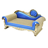 Maxbell Cat Scratch Pad Lounge Bed Cat Sofa Pet Bed for Kitty Rest Protect Furniture 70cmx28cmx31cm Blue