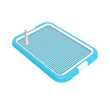 Maxbell Dog Toilet Training Potty Tray Small Animals Apartment Bunny Pet Litter Box Light Blue