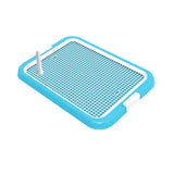 Maxbell Dog Toilet Training Potty Tray Small Animals Apartment Bunny Pet Litter Box Light Blue