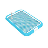Maxbell Dog Toilet Training Potty Tray Small Animals Apartment Bunny Pet Litter Box Light Blue