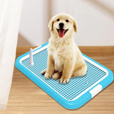 Maxbell Dog Toilet Training Potty Tray Small Animals Apartment Bunny Pet Litter Box Light Blue