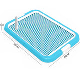 Maxbell Dog Toilet Training Potty Tray Small Animals Apartment Bunny Pet Litter Box Light Blue