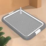 Maxbell Dog Toilet Training Potty Tray Small Animals Apartment Bunny Pet Litter Box Gray