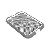 Maxbell Dog Toilet Training Potty Tray Small Animals Apartment Bunny Pet Litter Box Gray