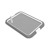 Maxbell Dog Toilet Training Potty Tray Small Animals Apartment Bunny Pet Litter Box Gray