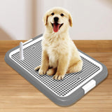 Maxbell Dog Toilet Training Potty Tray Small Animals Apartment Bunny Pet Litter Box Gray