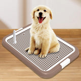 Maxbell Dog Toilet Training Potty Tray Small Animals Apartment Bunny Pet Litter Box Coffee