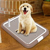 Maxbell Dog Toilet Training Potty Tray Small Animals Apartment Bunny Pet Litter Box Coffee