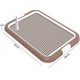 Maxbell Dog Toilet Training Potty Tray Small Animals Apartment Bunny Pet Litter Box Coffee