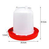 Maxbell Automatic Poultry Drinker Waterer Water Container for Backyard Accessories 10L