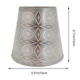 Maxbell Table Lamp Shade Wall Sconce Shade Desk Light Lampshade for Hotel Decor Argent