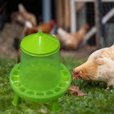 Maxbell Chicken Feeder with Feeding Holes Hanging feed Dispenser Visible for Duck 8kg