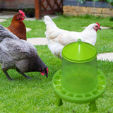 Maxbell Chicken Feeder with Feeding Holes Hanging feed Dispenser Visible for Duck 8kg