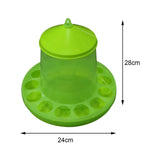 Maxbell Chicken Waterer Automatic Poultry Feeder for Birds Guinea Fowl Peacocks 28x24cm No Bracket